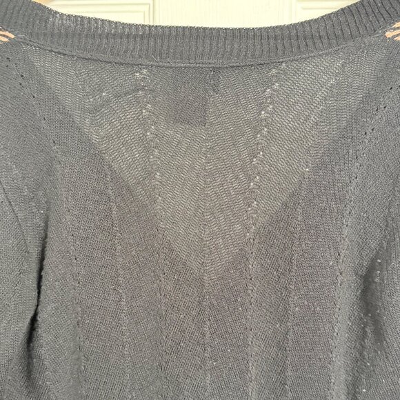 Y2K Blouse Womens Small Long Sleeve Vintage USA Red Orange Witchy Grunge Gothic - Picture 9 of 14